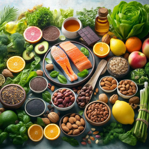 Foods that reduce stress include fatty fish, nuts, whole grains and leafy greens