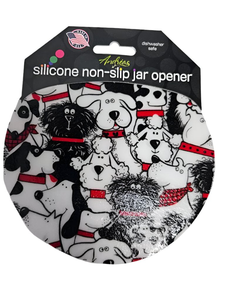7 Jar Opener - Black / White Dogs