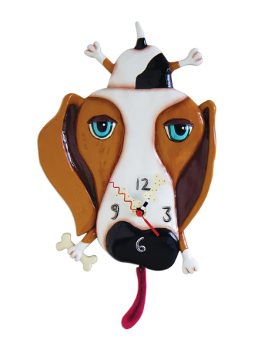Wall Clock Dog Buckley P1160