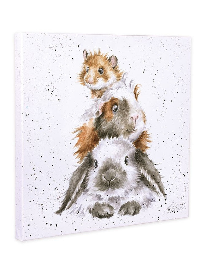 Wrendale Canvas Art CS167 Piggy in the Middle