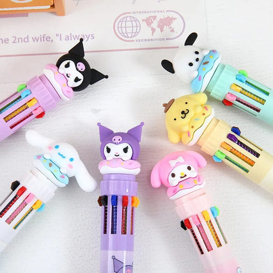 6 Pcs Line Shaped Colorful Stamp Markers – Funcraft