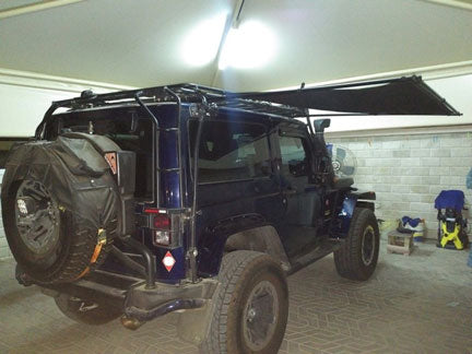 2 Door Jeep with Gobi Roof Rack