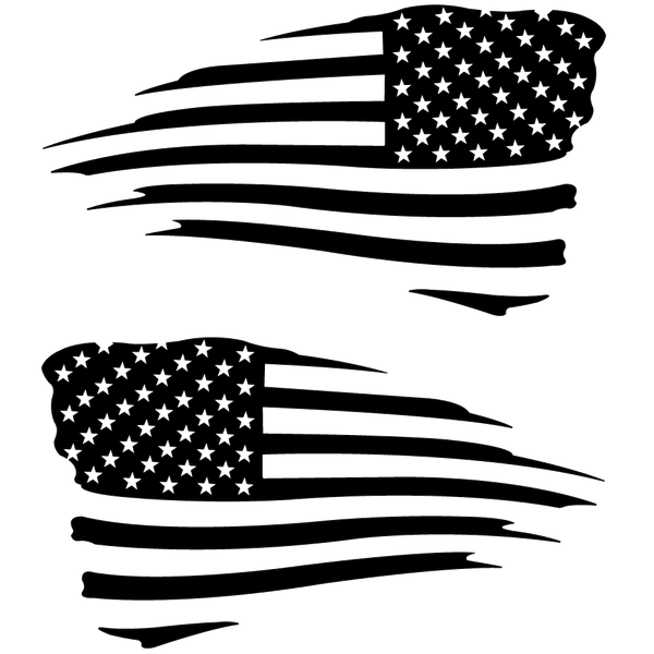 American Flag Decal Distressed 6
