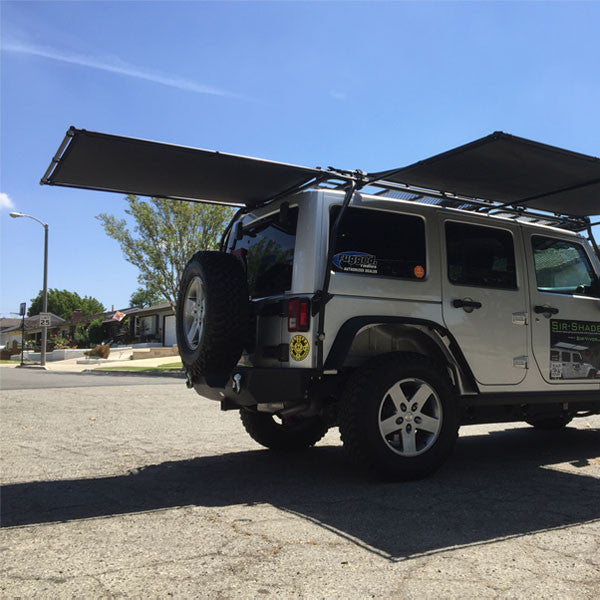 Sir-Shade™ Telescoping Rear Awning JK 2/4-DR For Gobi Rack – Sir-Vivor