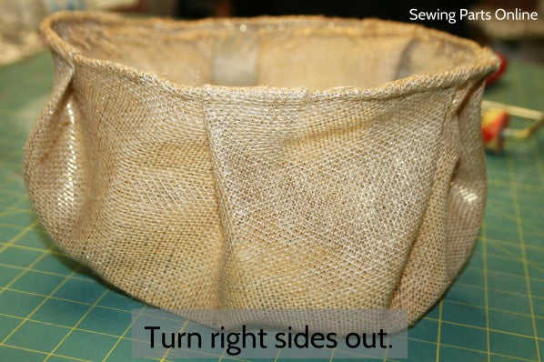 Burlap Hanging Planter_SewingPartsOnline 8