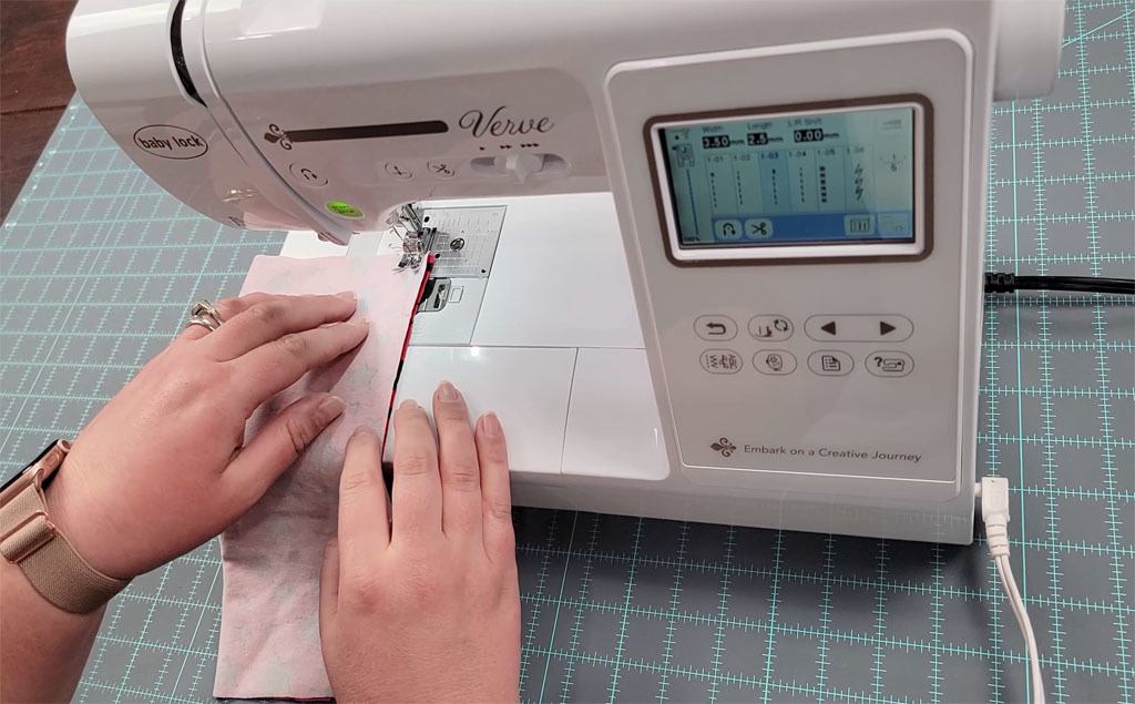 Sewing a thumbhole cuff