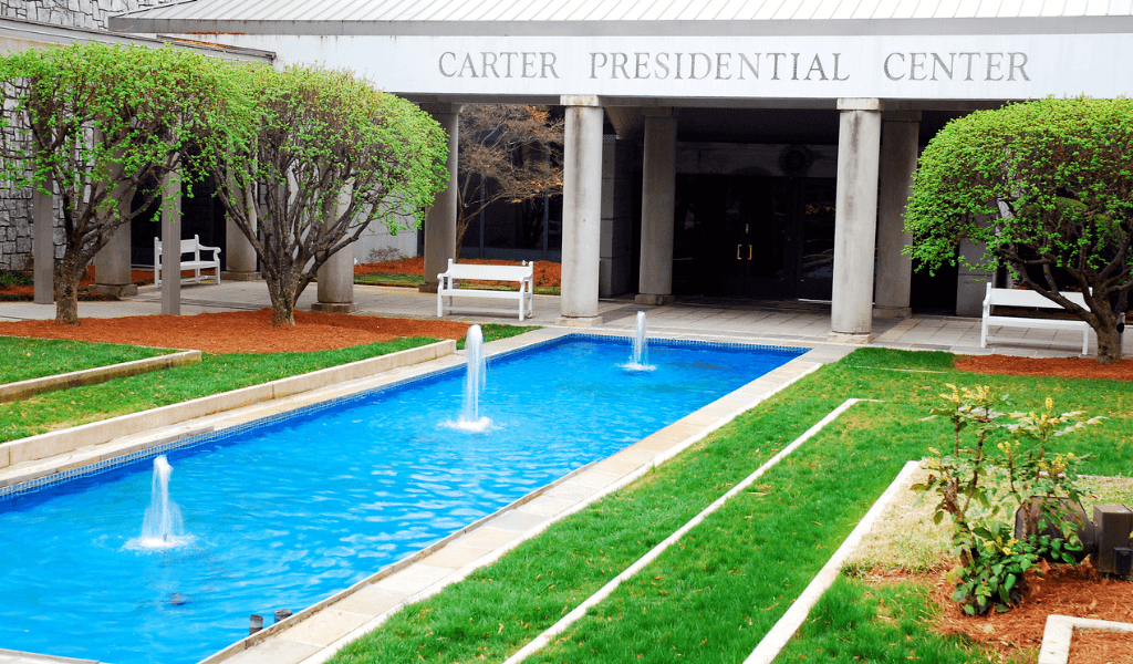 EXPLORE THE JIMMY CARTER PRESIDENTIAL LIBRARY AND MUSEUM- DISTANCE FROM QUILTCON: 2.3 MILES