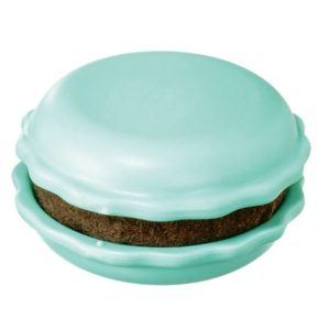 Magnetic macaron pincushion and needle sharpener for sewing