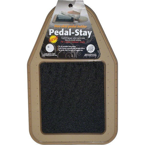 Non-skid pedal holder Pedal-Stay for sewing machines