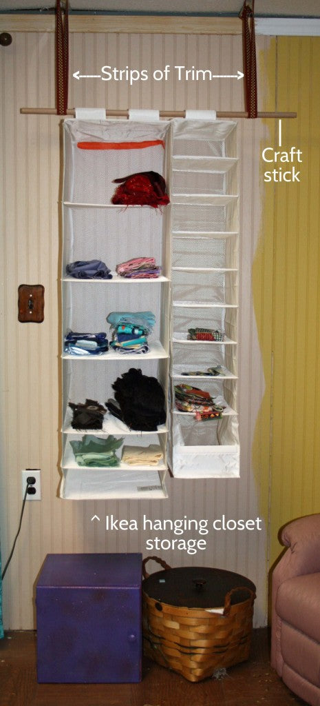 sewing parts online hanging scrap storage