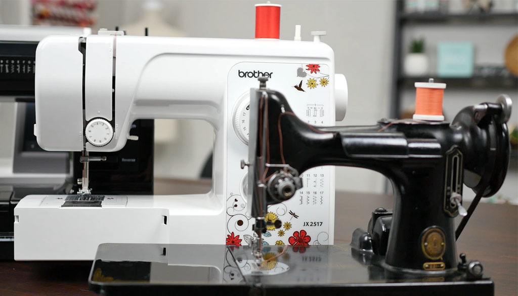 Multiple sewing machines