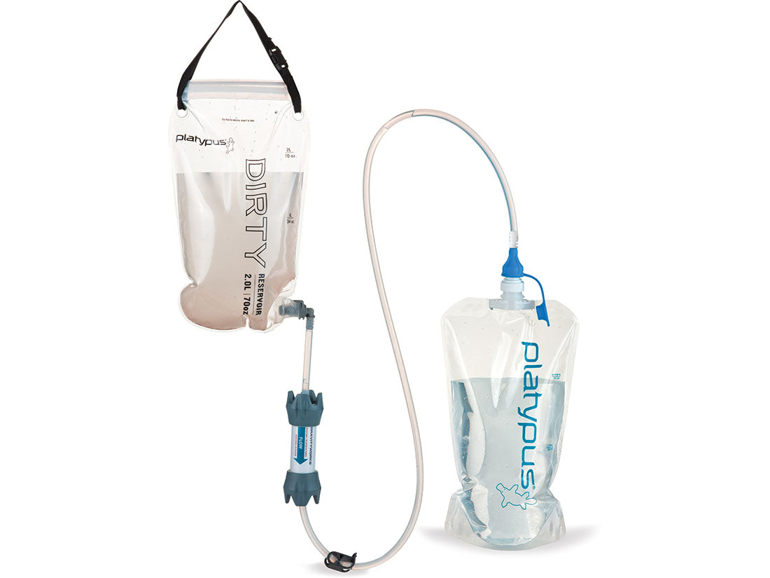 platypus water filter drying out clean water bag