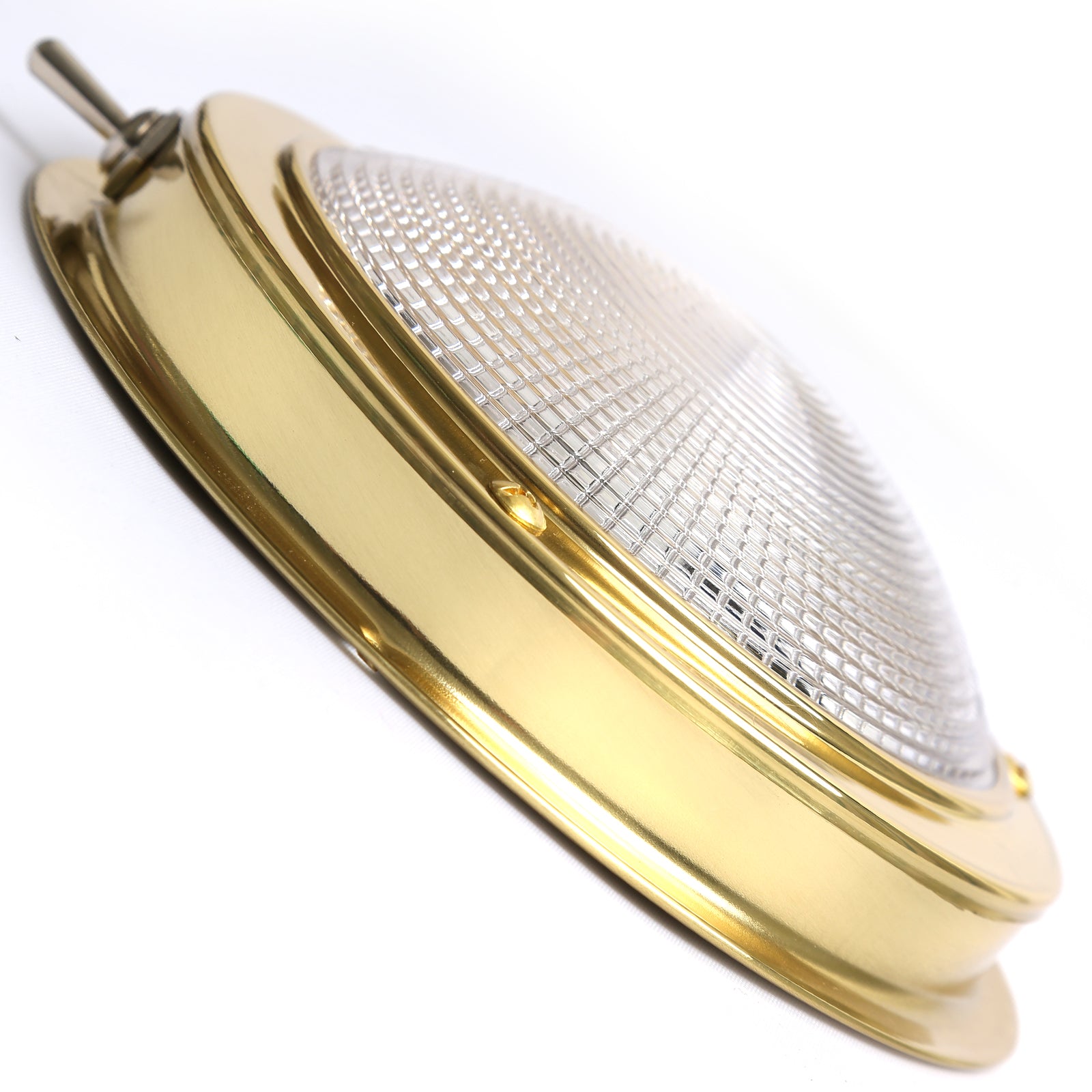 Boat Cabin Dome light 12V Interior Brass 100mm Base ...