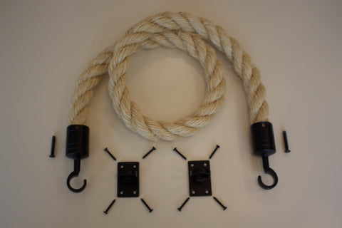 Buff Rope Black Fixings