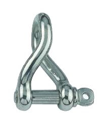 AISI 316 Marine Grade Stainless Steel Twisted Shackle Boat Chain Shackle 12mm