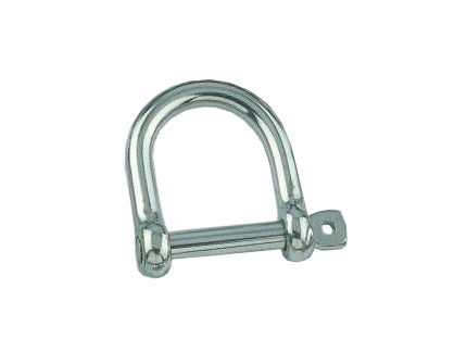 AISI 316 Marine Grade Stainless Steel 10mm Wide Jaw Dee Chain Shackle