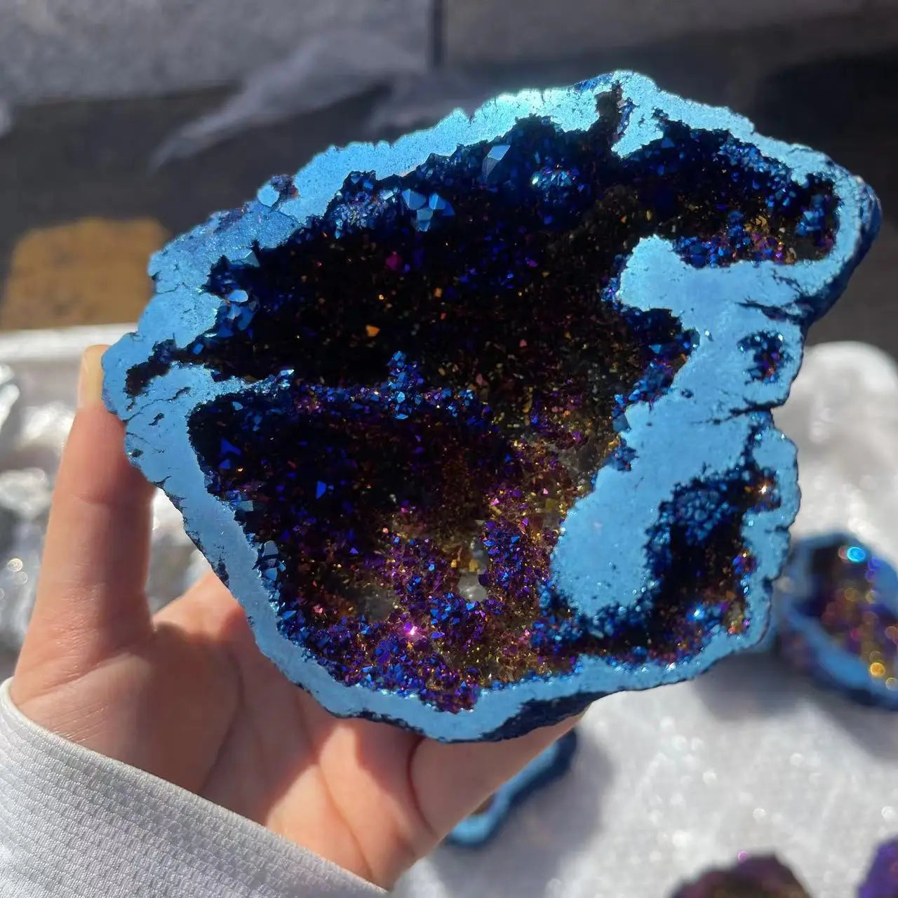 Raw Natural Agate Quartz Geode