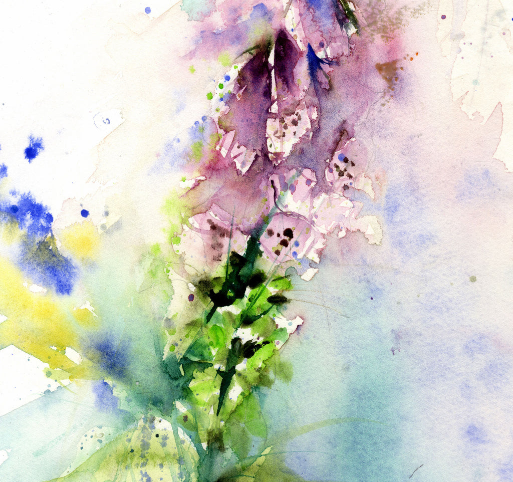 Foxgloves in Summer by Penelope Daniels