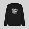 Sweater Black Eat Sleep Gym Repeat