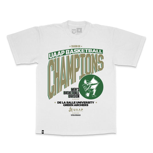 DLSU UAAP Basketball Champions White Shirt