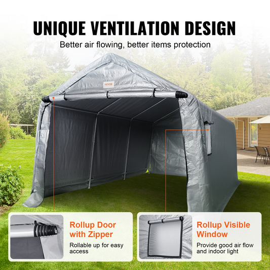 VEVOR Portable Paint Booth, Larger Spray Paint Tent with Built-in