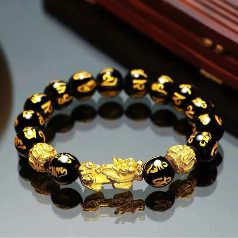 Gold Sheen Obsidian Bracelet- Guardian of Magic Souls – Mine Galleria