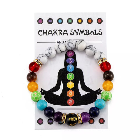 7 Chakra Stone Bracelet Gift