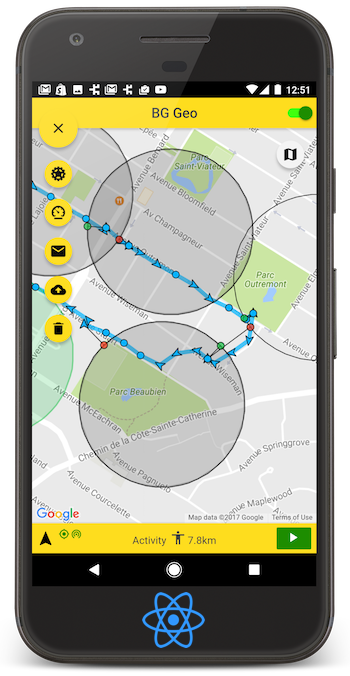 React Native Background Geolocation – Transistor Software