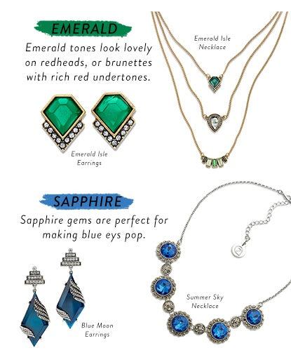 Emerald and Sapphire Jewelry for a Bright and Vintage Look