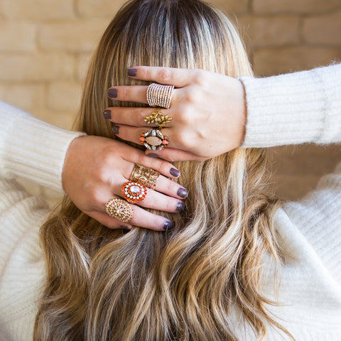 How to Wear Midi and Stacking Rings - 7 Charming Sisters