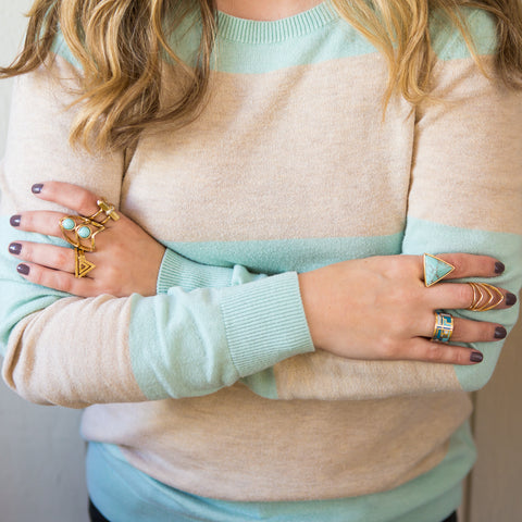 How to Wear Midi and Stacking Rings - 7 Charming Sisters