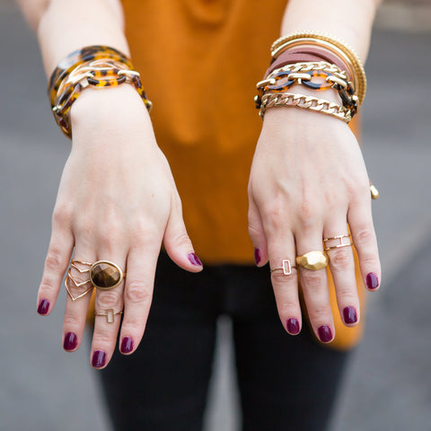 How to Wear Midi and Stacking Rings - 7 Charming Sisters