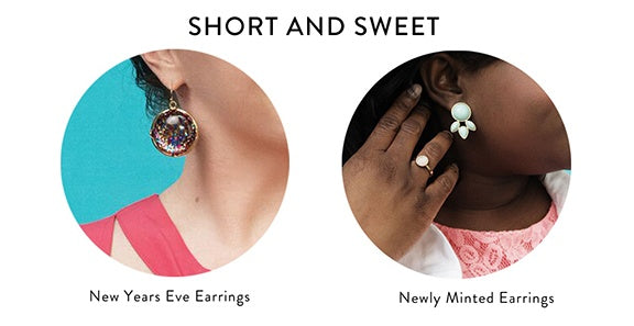 Statement Earrings and Pastel Studs