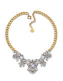 Crystal Floral Statement Necklace