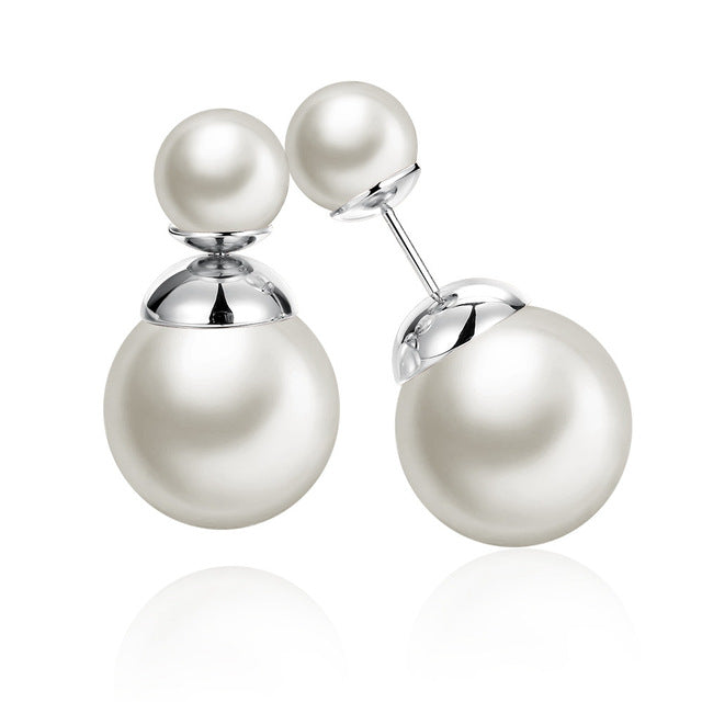Double Sided Pearl Earrings | 7 Charming Sisters