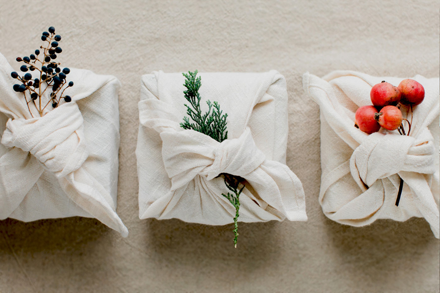 Japanese furoshiki gift wrapping