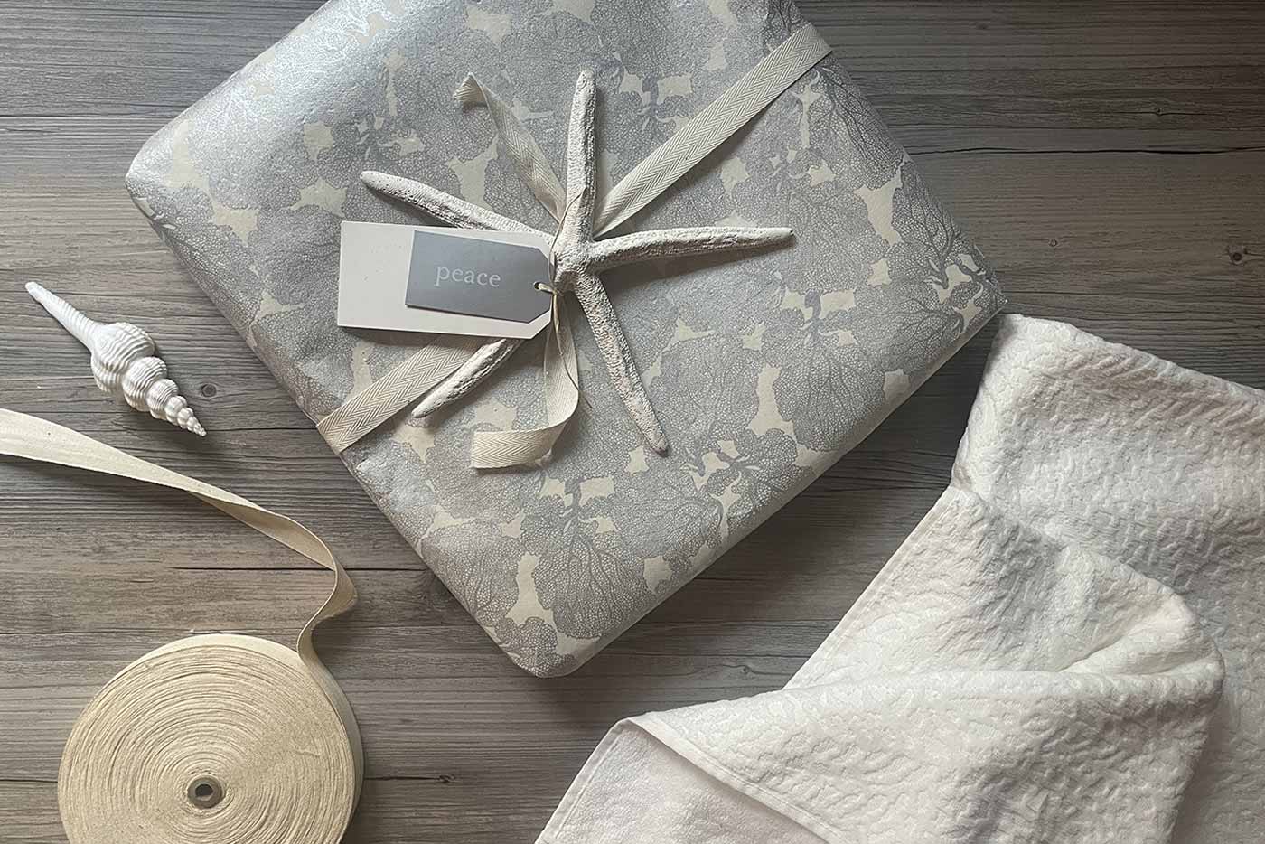 sea inspired holiday gift wrapping ideas