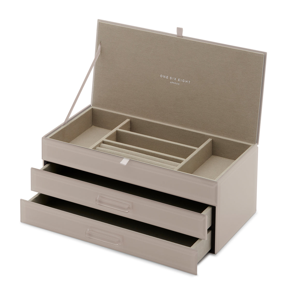 GABRIELLA Cool Grey XL Jewellery Box