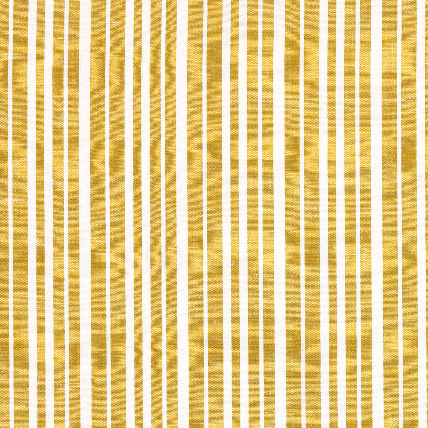 Palermo Ticking Stripe Cotton Linen Home Decor Fabric in Yellow 