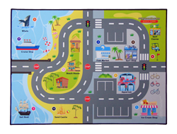 PlayRoads Toy Car Play Mats - Beach Town