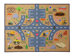 PlayRoads Toy Car Play Mats - Construction