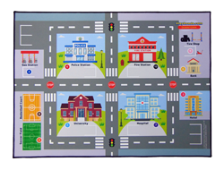 PlayRoads Toy Car Play Mats - Down Town