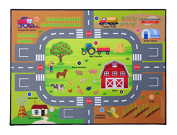 PlayRoads Toy Car Play Mats - Farm Land