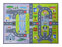 PlayRoads Toy Car Play Mats - Neighborhood