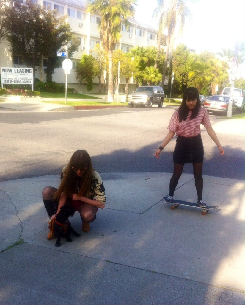 Cassie zooms by while Owen and Erica get ready for their turn.