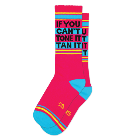 Gumball Poodle Socks  Retro Gym Socks with Funny Sayings - Cute But Crazy  Socks
