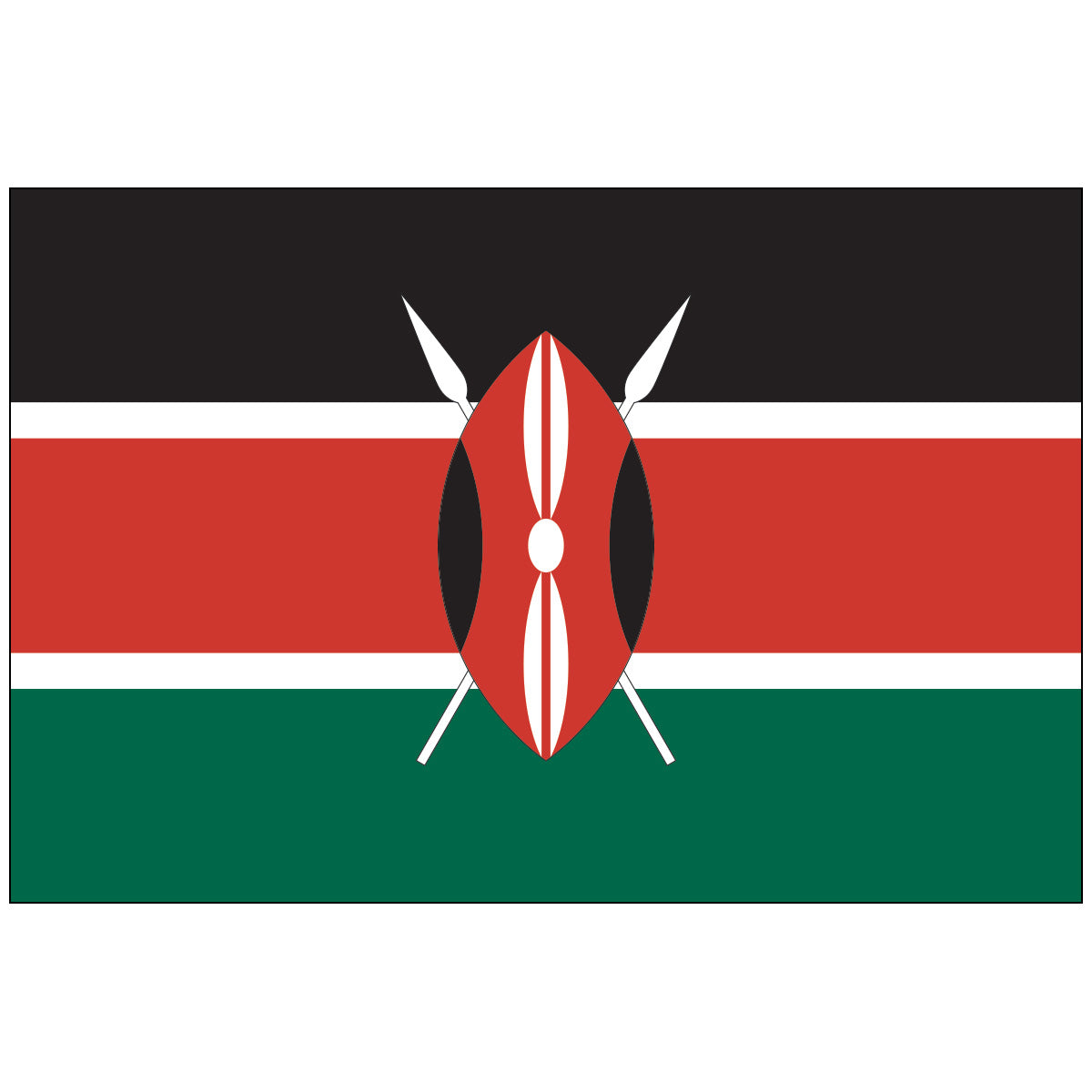 Kenya - Nylon World Flag - Flagpoles Etc product image