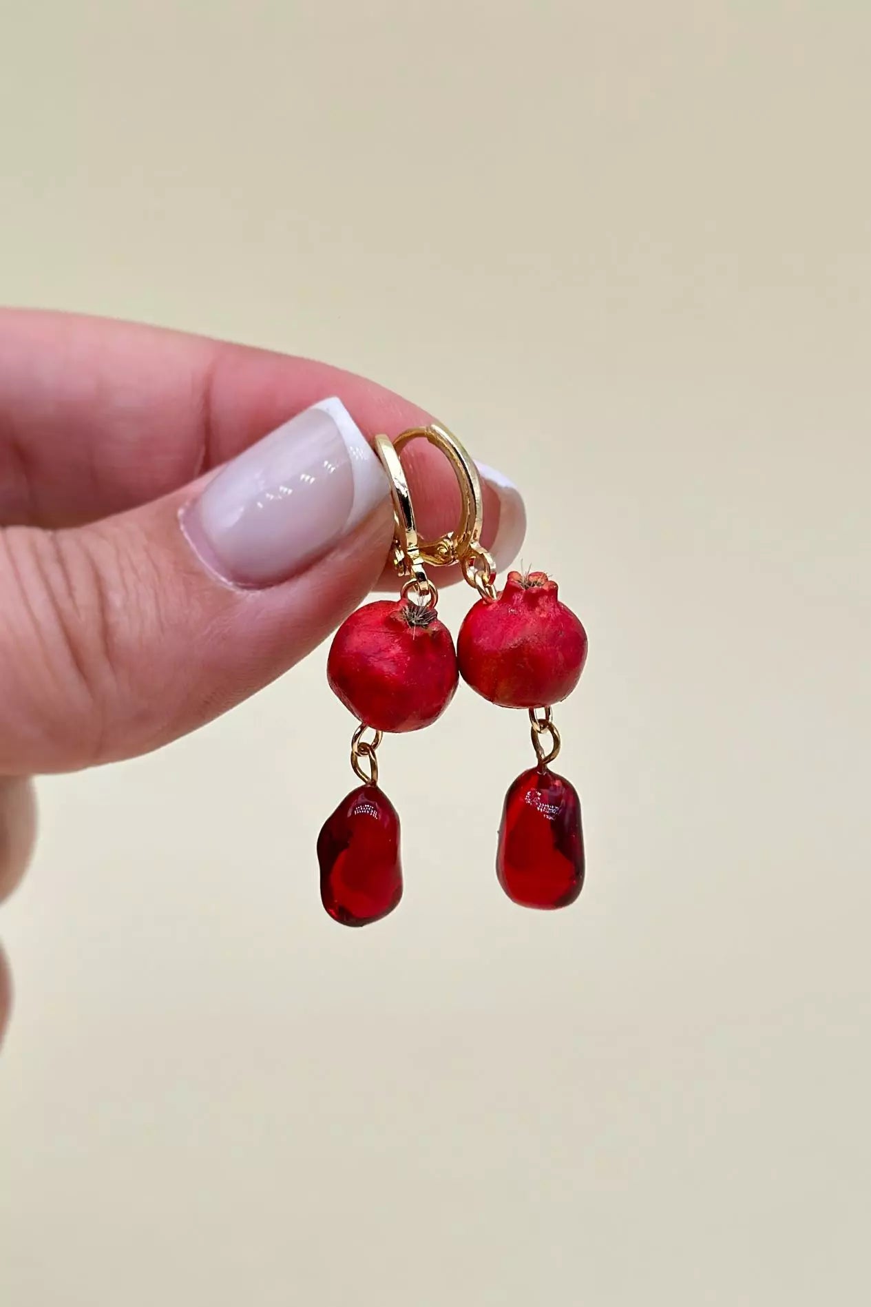 Pomegranate Drop Earrings
