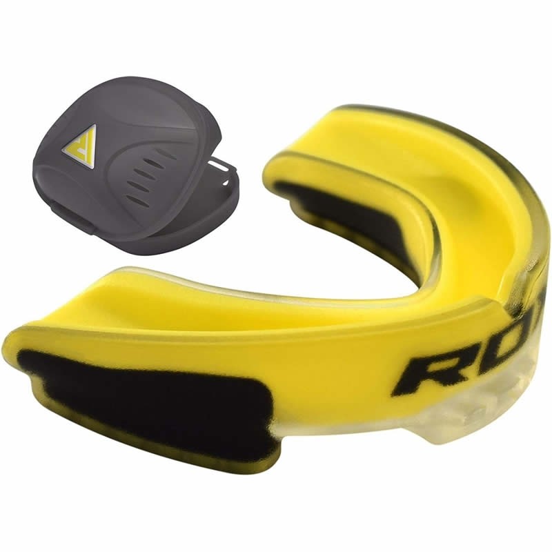 Photos - Martial Arts Protective Gear RDX 3Y Yellow Mouth Guard Adult GGS-3YA 