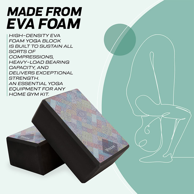 Physioworx Yoga Brick made of low/medium density durable EVA that
